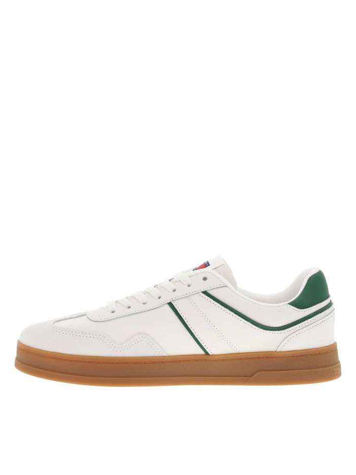 Tennis en cuir écrues avec...