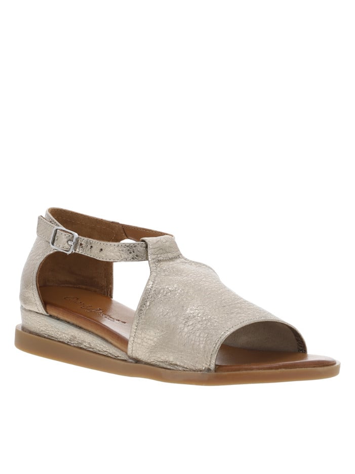 Sandales en cuir champagne...
