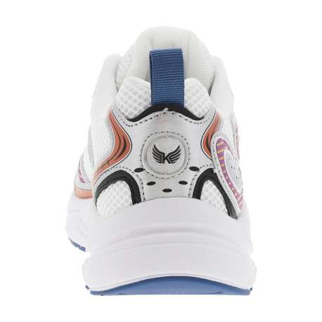 Baskets running multicolores avec des empiècements en filet et à lacets ronds - Image 6