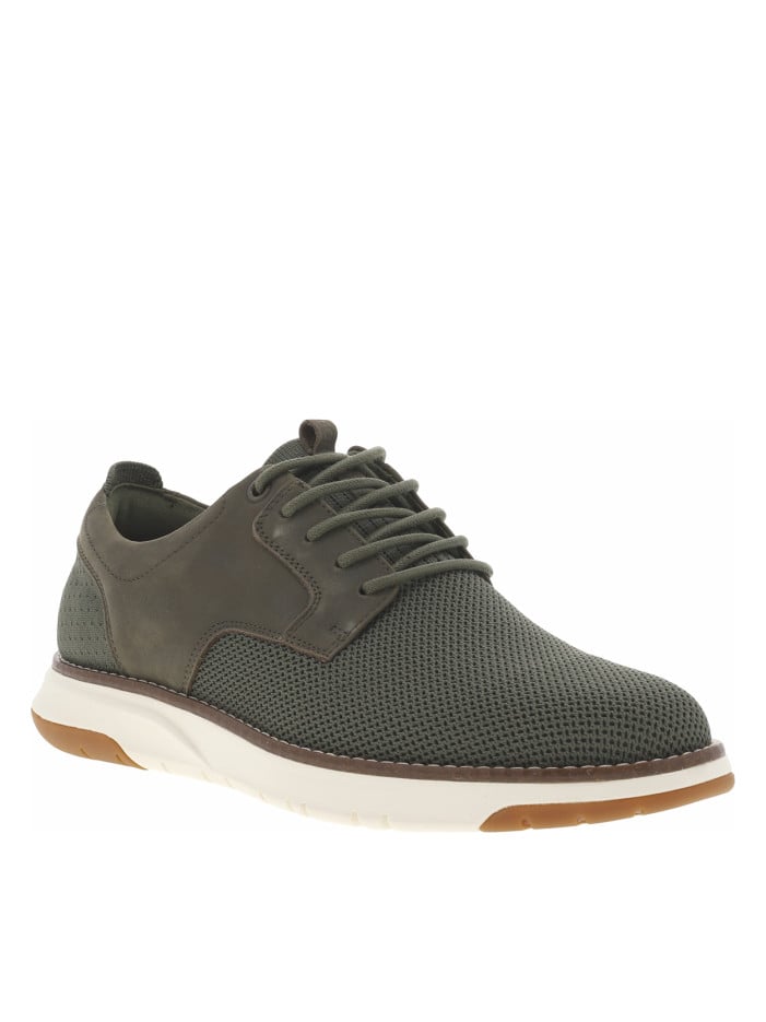 Sneakers en cuir kakis avec...
