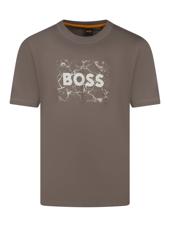 T-shirt en coton marron...