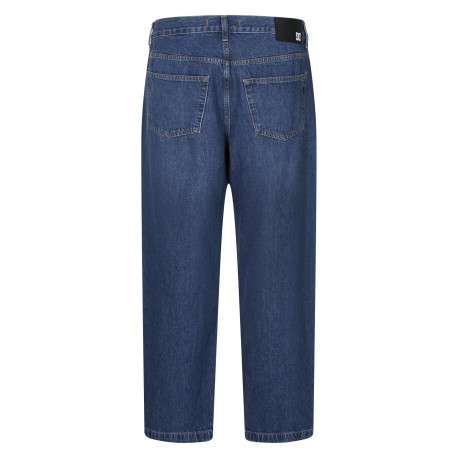 Jean Worker Baggy Denim Rsi en coton indigo uni à coupe large - Image 2
