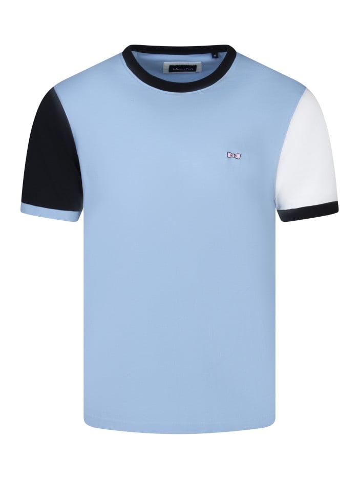 T-shirt en coton ciel uni...