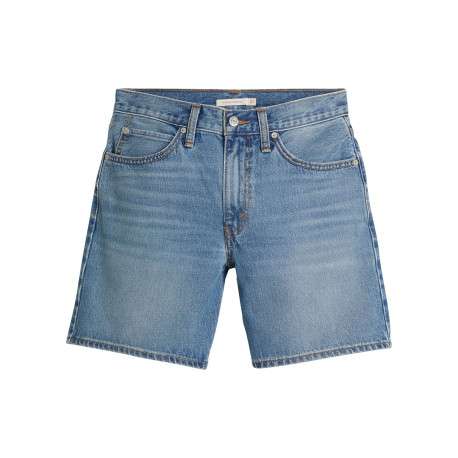 Short 5 poches 94 baggy en coton stone uni avec une coupe droite
