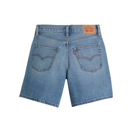 Short 5 poches 94 baggy en coton stone uni avec une coupe droite - Image 2