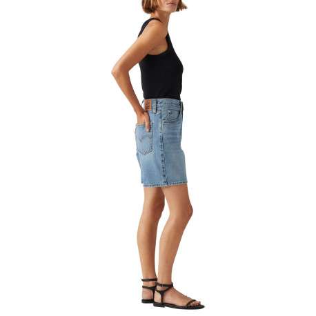 Short 5 poches 94 baggy en coton stone uni avec une coupe droite - Image 6