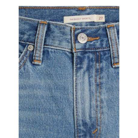 Short 5 poches 94 baggy en coton stone uni avec une coupe droite - Image 7