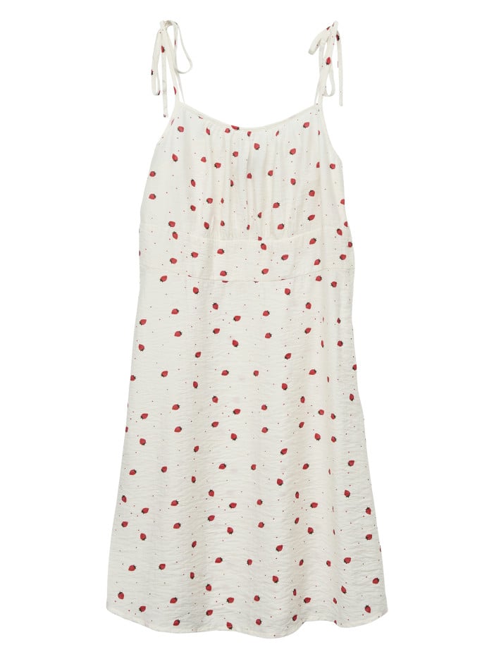 Robe courte écrue avec des...