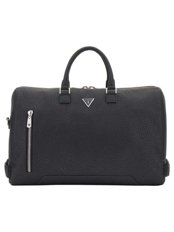 Sac weekender noir uni avec...