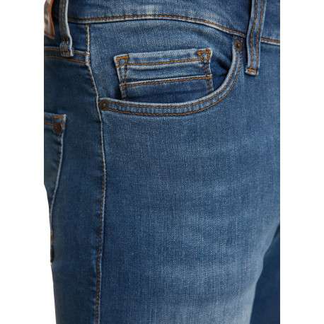 Jean en coton stone avec une coupe slim et des passants pour ceinture - Image 4