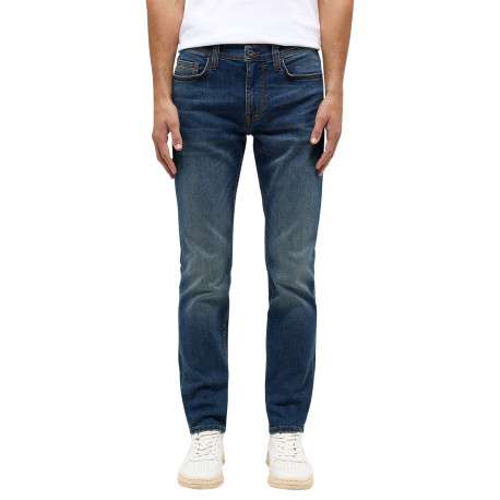 Jean en coton stone avec une coupe slim et des passants pour ceinture - Image 5