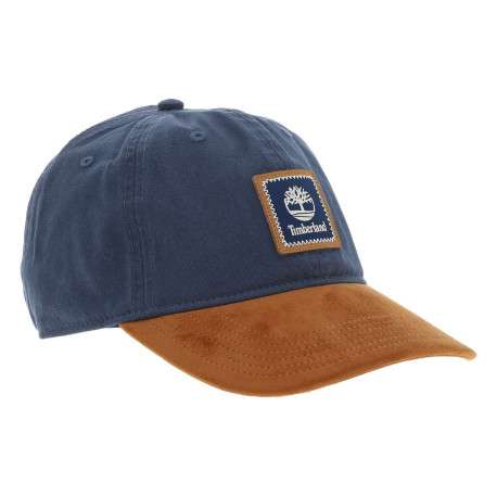 Casquette en coton bleue bicolore avec un patch d'authenticité - Image 7