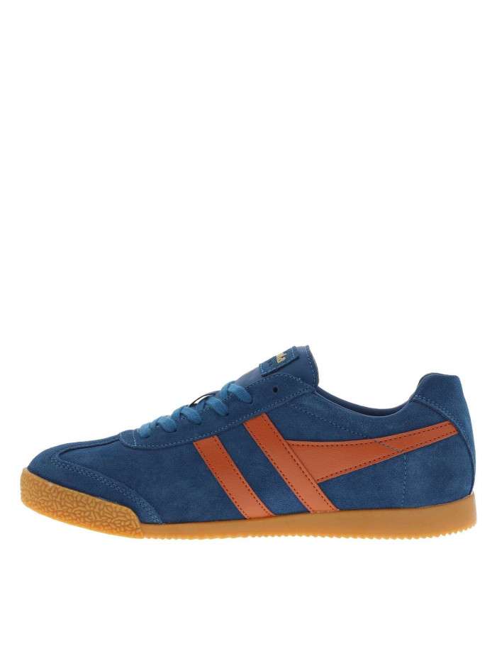 Tennis en cuir bleues en...