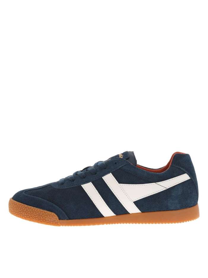 Tennis en cuir bleues...