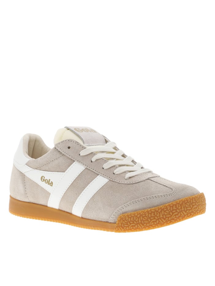 Tennis en cuir beiges en...