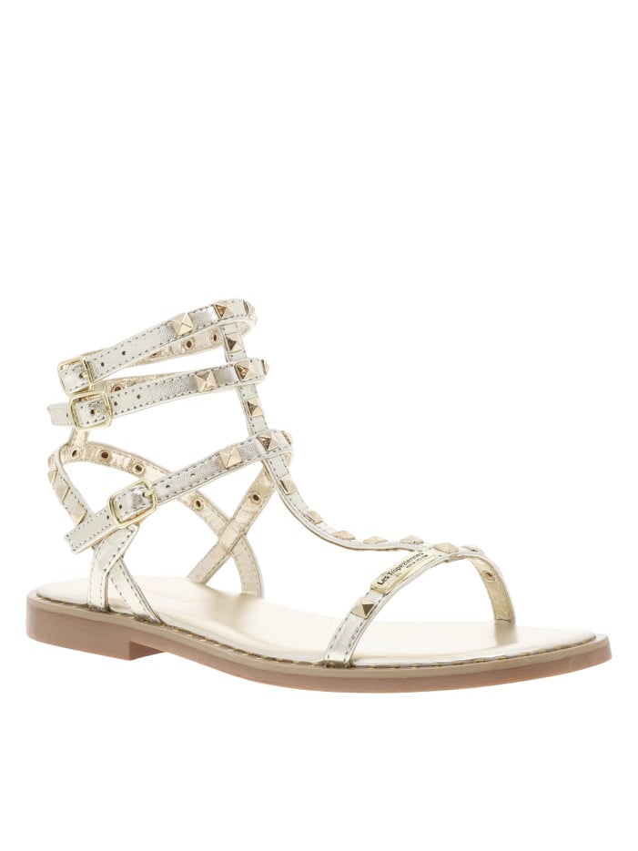 Sandales en cuir or...
