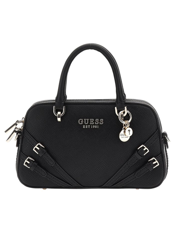 Petit sac à main noir uni...