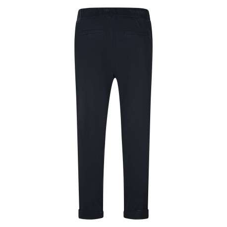 Chino Teddy Jogo Lyoc marine uni avec une coupe droite et un taille élastiquée - Image 2