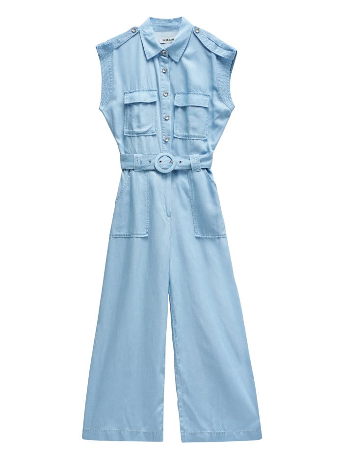 Combinaison pantalon bleue...