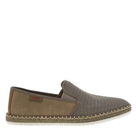 Tennis taupe en filet ajourées à l'avant et à fermeture slip-on - Image 2
