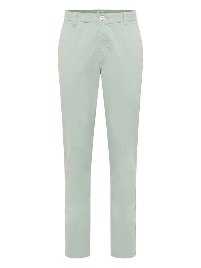 Chino en coton vert clair...