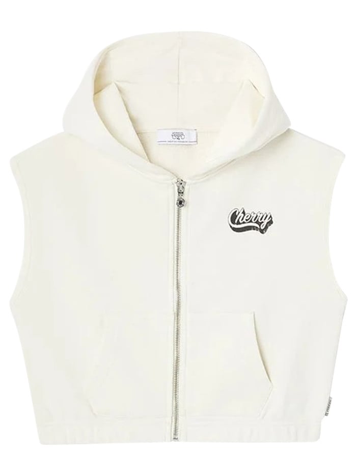 Sweat à capuche zippé sans...