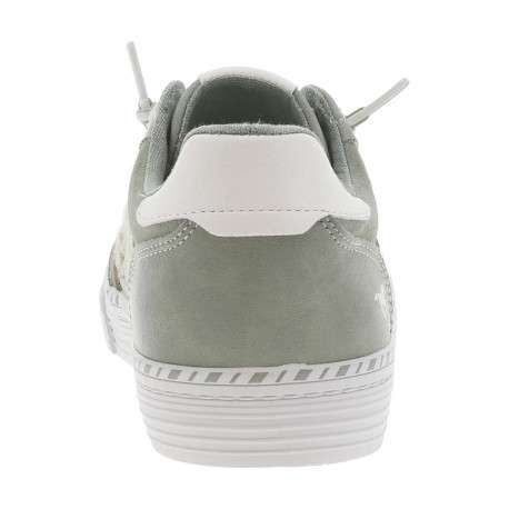 Tennis vertes sauge tressées sur les côtés et à lacets ronds élastiqués - Image 6
