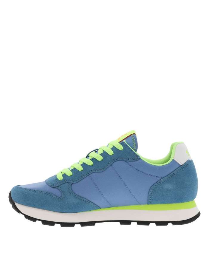 Baskets running bleues et...
