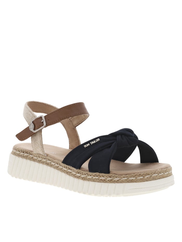 Sandales marine, beiges et...