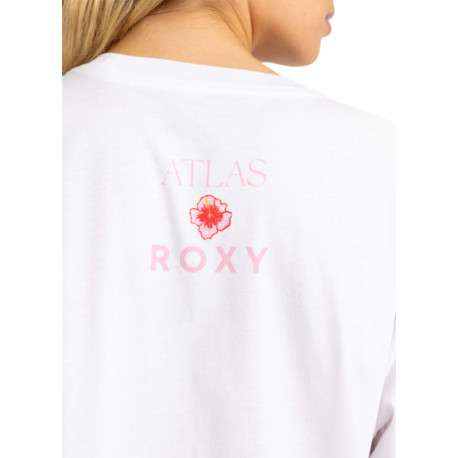 T-shirt en coton blanc avec un imprimé une coupe droite et un col rond - Image 5