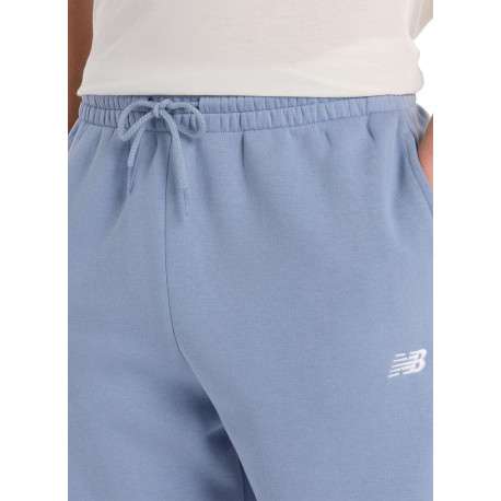 Pantalon Jogging bleu uni avec une coupe droite et une taille élastiquée - Image 3