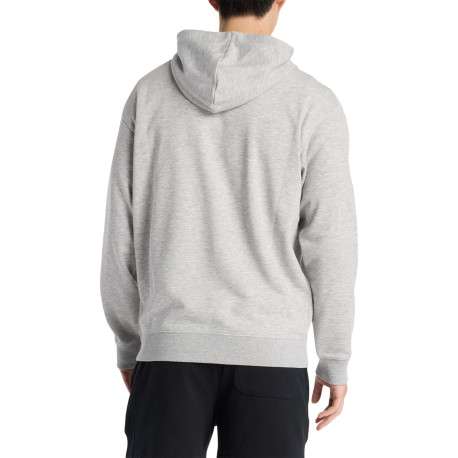 Sweat gris avec un imprimé un col à capuche et une coupe droite - Image 5