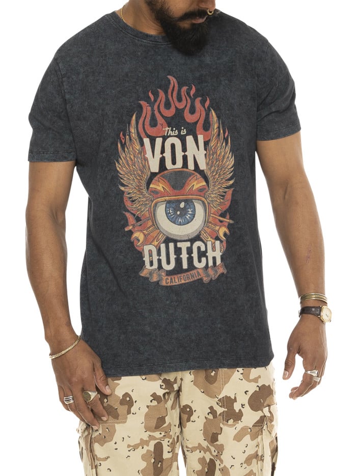 T-shirt en coton anthracite...