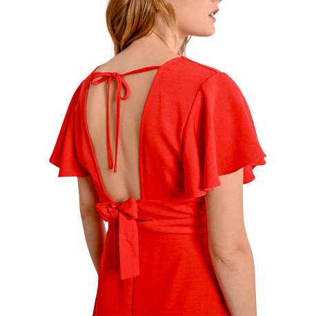 Robe Femme Rouge Molly Bracken Taille M - Neuve Avec étiquettes