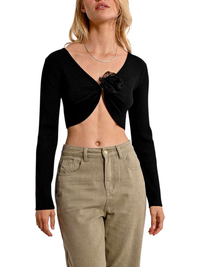 Gilet noir en maille...
