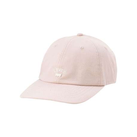 Casquette en coton rose unie réglable à l'arrière par un clip