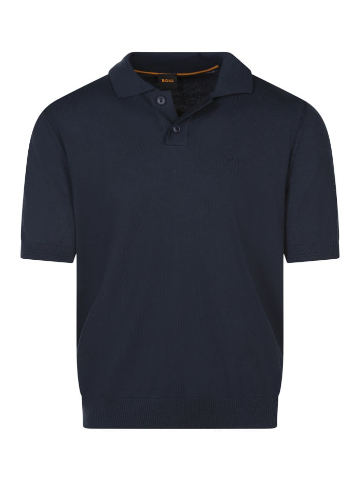 Polo marine en maille...