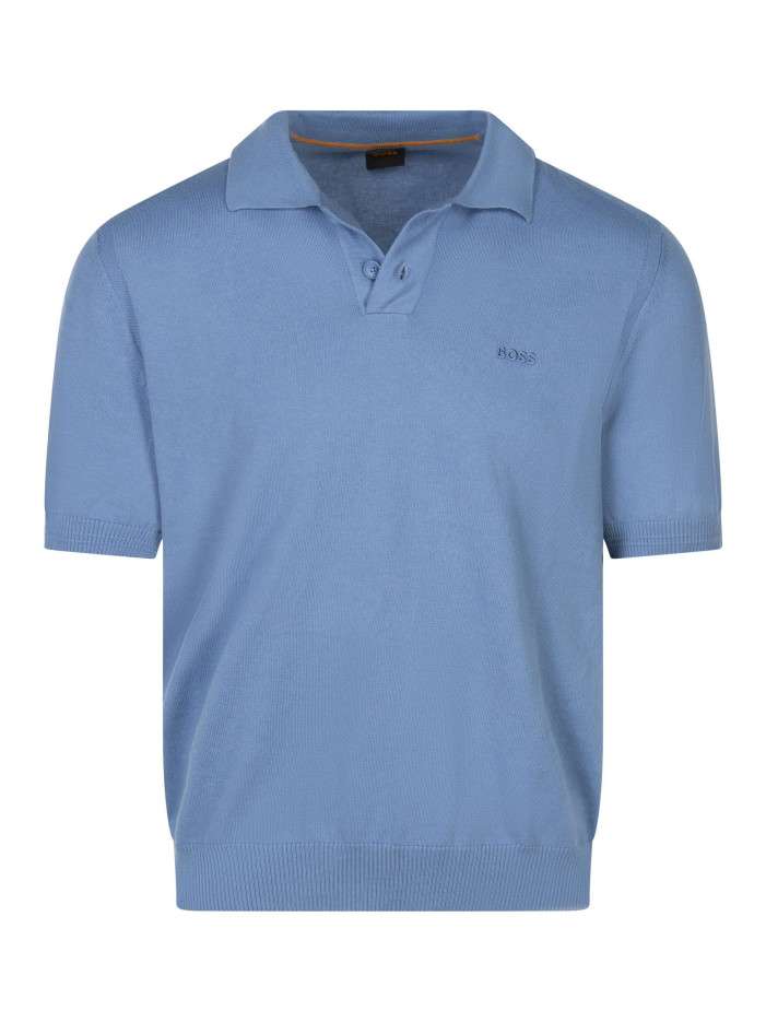Polo manches courtes bleu...