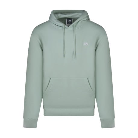 Sweat vert d'eau uni avec une coupe droite et un col à capuche