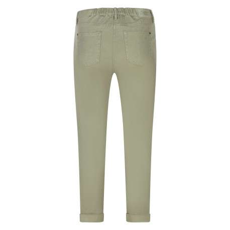 Pantalon 5 Poches Shouchy de couleur kaki uni avec une coupe slim - Image 2