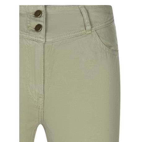 Pantalon 5 Poches Shouchy de couleur kaki uni avec une coupe slim - Image 3