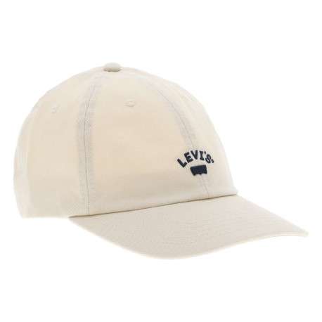 Casquette en coton ecrue unie avec le nom iconique de la marque à l'avant - Image 3