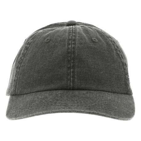 Casquette en coton kaki unie avec un patch d'authentification