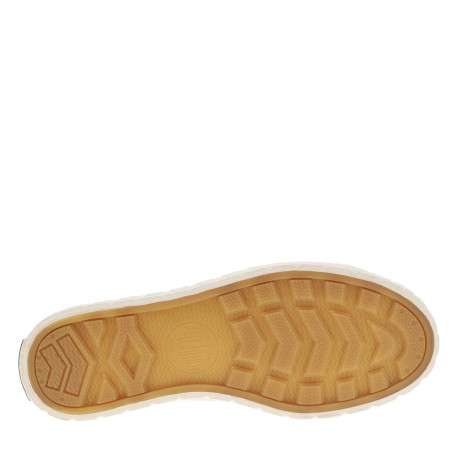 Tennis en toile basses vertes sauge avec des lacets plats blancs - Image 5