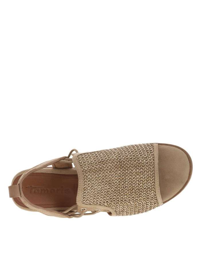 Sandales Compensées Coca-Cola - Taille 40, Rouge, Toile De Jute, Talon