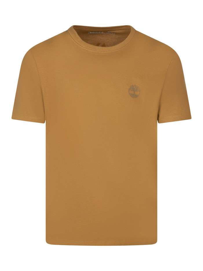 T-shirt en coton camel uni...