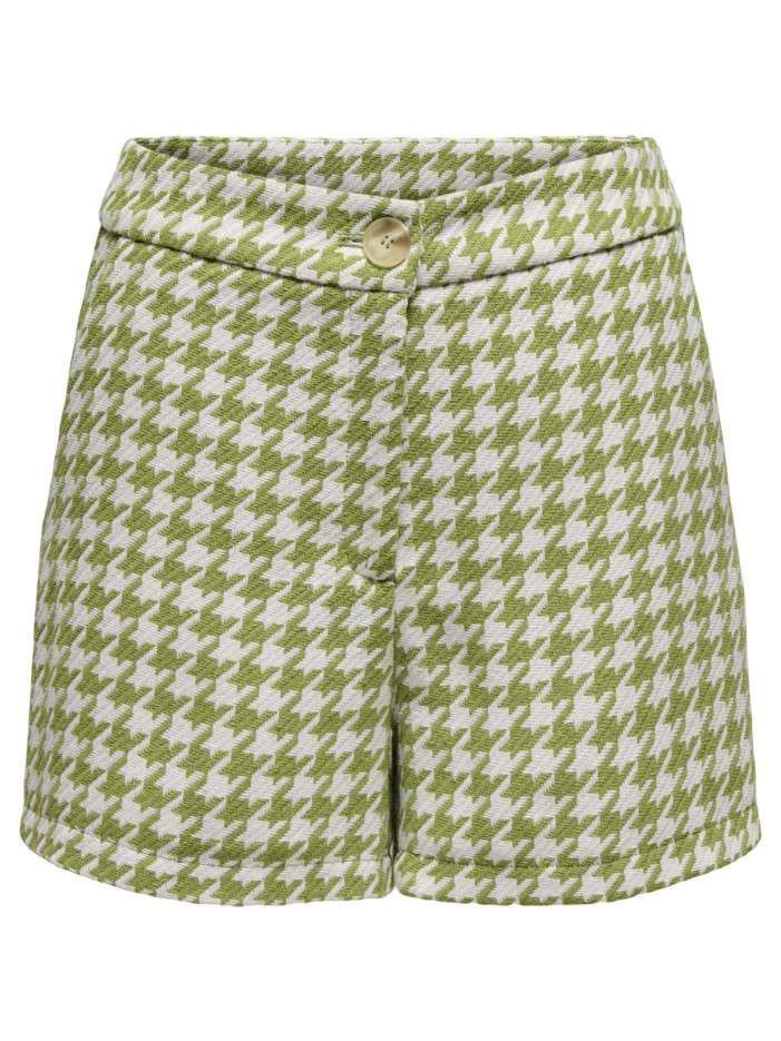 Short chino vert à imprimé...