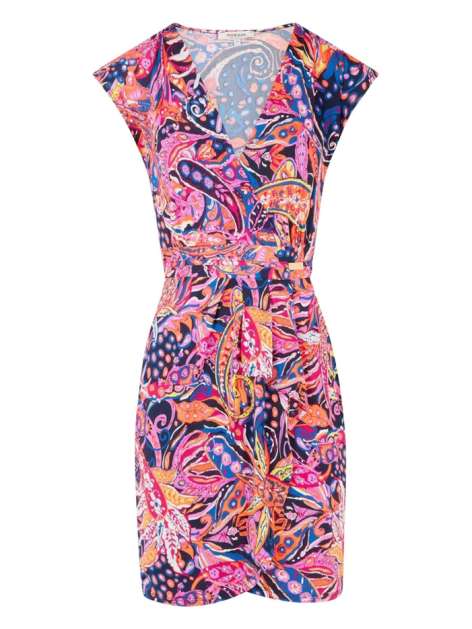 Robe Courte Femme Morgan - Beige Ceinturée Sans Manches Avec Poches