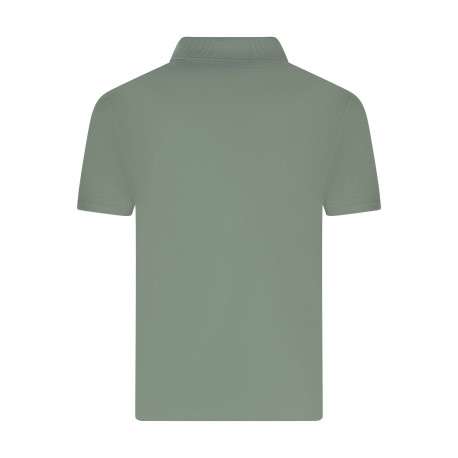 Polo vert en maille piquée avec un col à revers et une coupe droite - Image 2