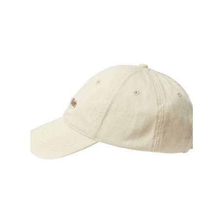 Casquette à fermeture strapback beige unie avec logo marron - Image 3